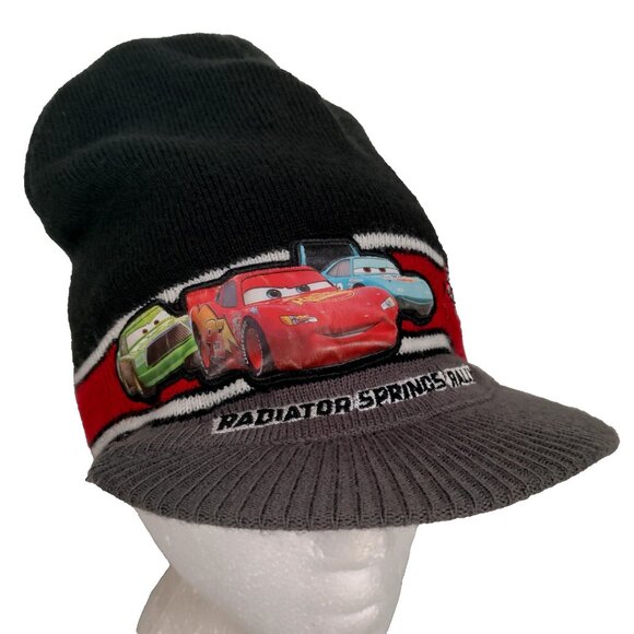 Disney Pixar Cars Beanie Hat Knit Cap Kids 4-16 Radiator Springs Rally Movie - Picture 1 of 16